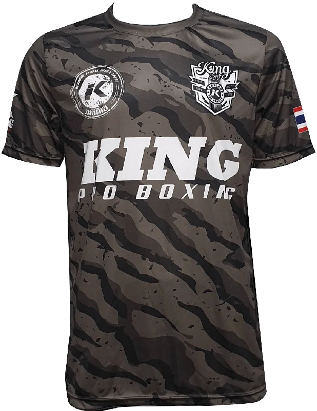 Custom Text T-shirt-King Pro T-shirt Star 2 Grey