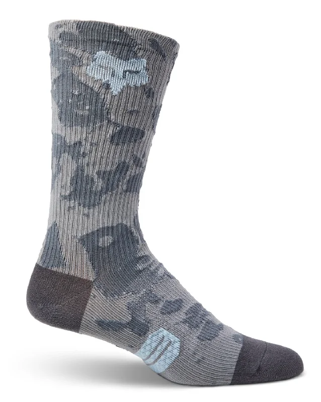 Trendy Animal Print Socks-Fox Racing 8" Ranger Sock - Pewter