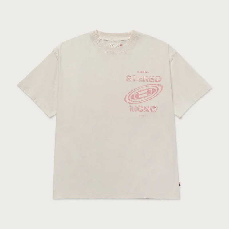 Adventure Graphic T-shirt-Stereo Mono Tee - Cream