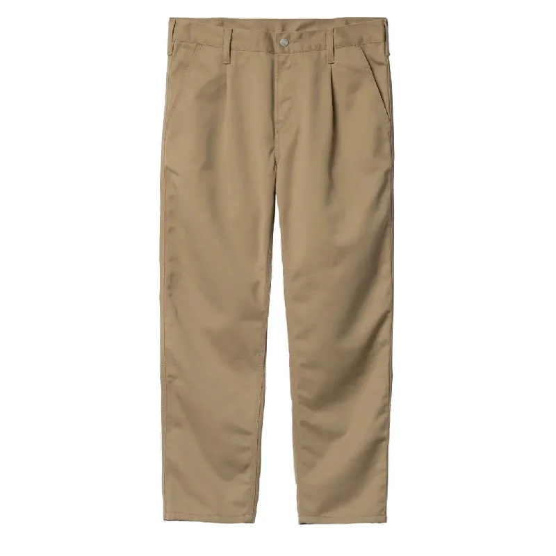 Lightweight Outdoor Pants-Carhartt WIP Abbott Pant Leather Stone Washed