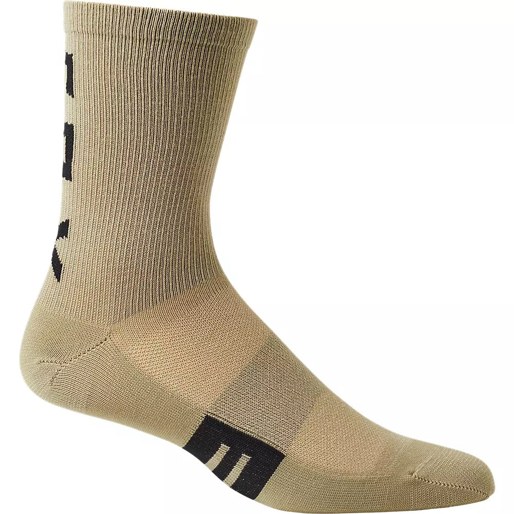 Casual Cotton Socks-Fox Racing 6" Flexair Merino Sock - Bark