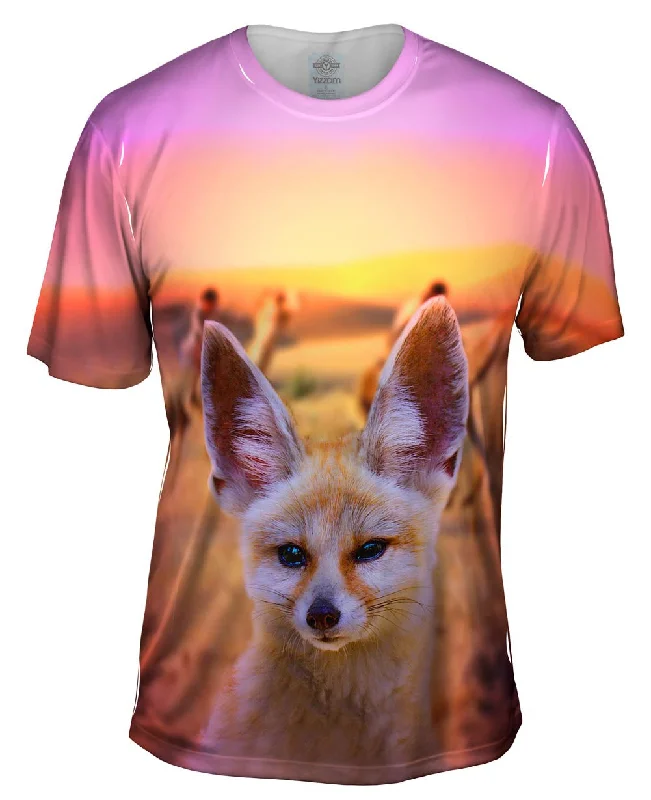 Logo Print T-shirt-Civil Fennec Fox