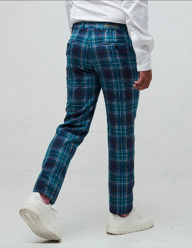 Casual Fitness Pants-Brighton And Hove Tartan Trouser