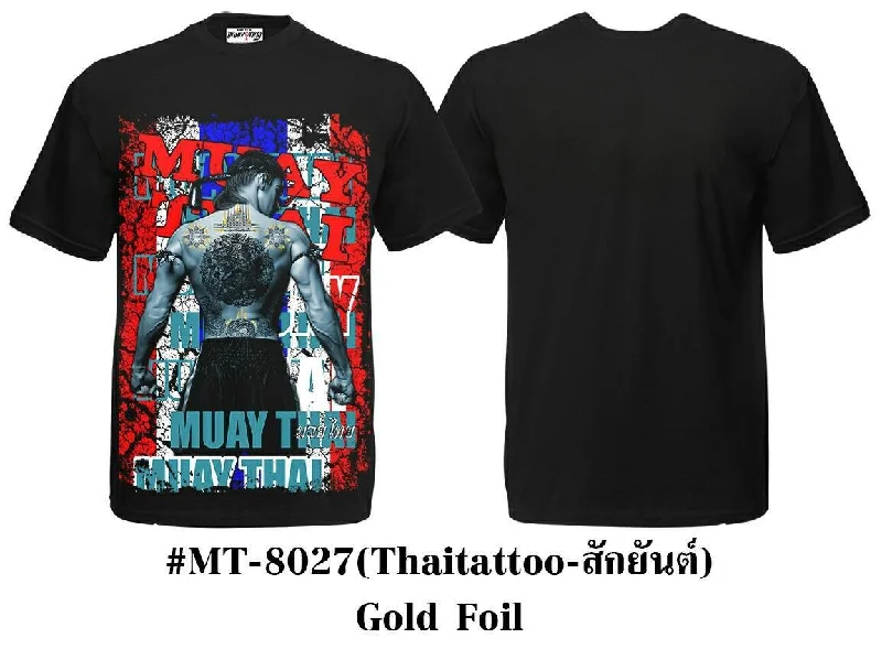 Skull Design T-shirt-Muay Thai T-Shirt MT-8027