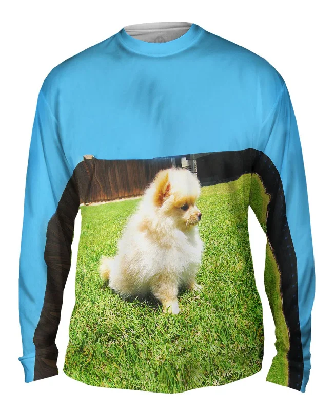 Soft Knit Long Sleeve Shirt-Entranced Pomeranian