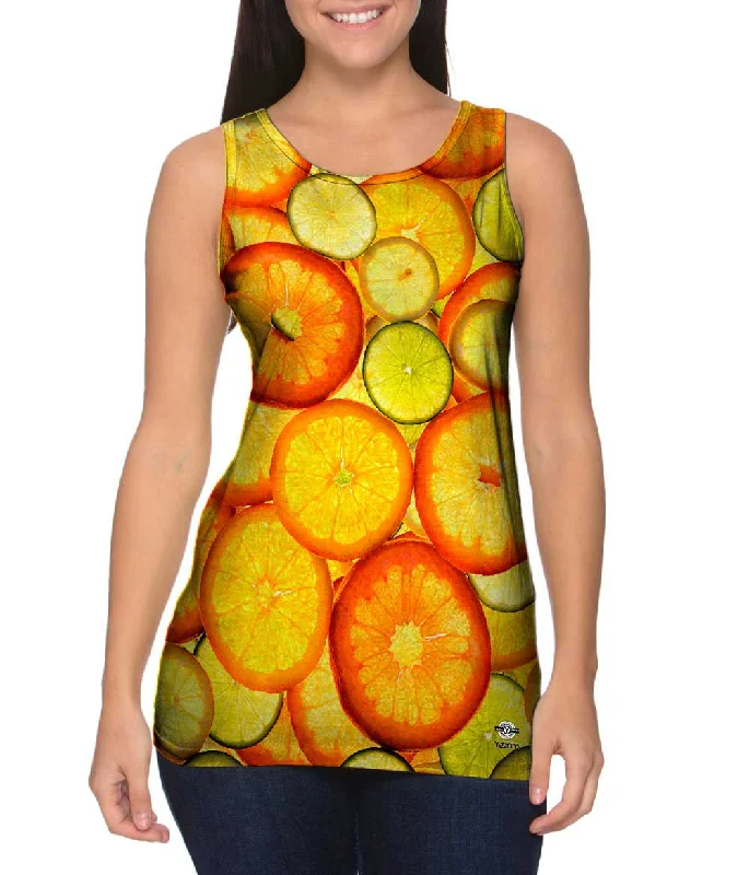 Personalized Workout Tank-Citrus Fruits