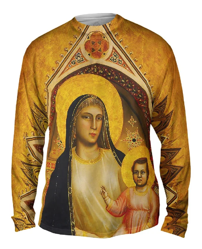 Casual Pullover Long Sleeve-Giotto di Bondone - "Ognissanti Madonna"