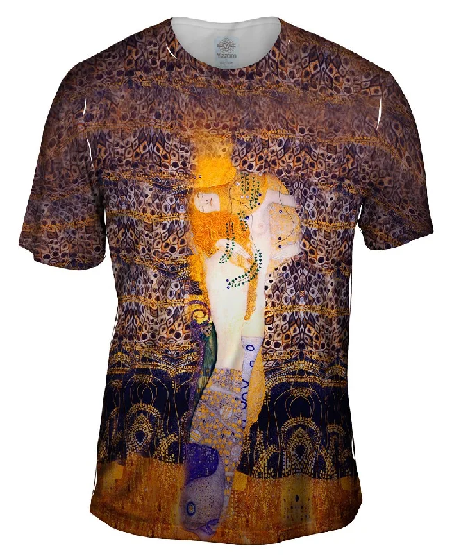 Cool Vintage T-shirt-Gustav Klimt - "Water Serpents I" (1907)