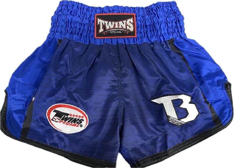 Casual Comfort Shorts-Twins Special x Booster Muay Thai Shorts TBT04