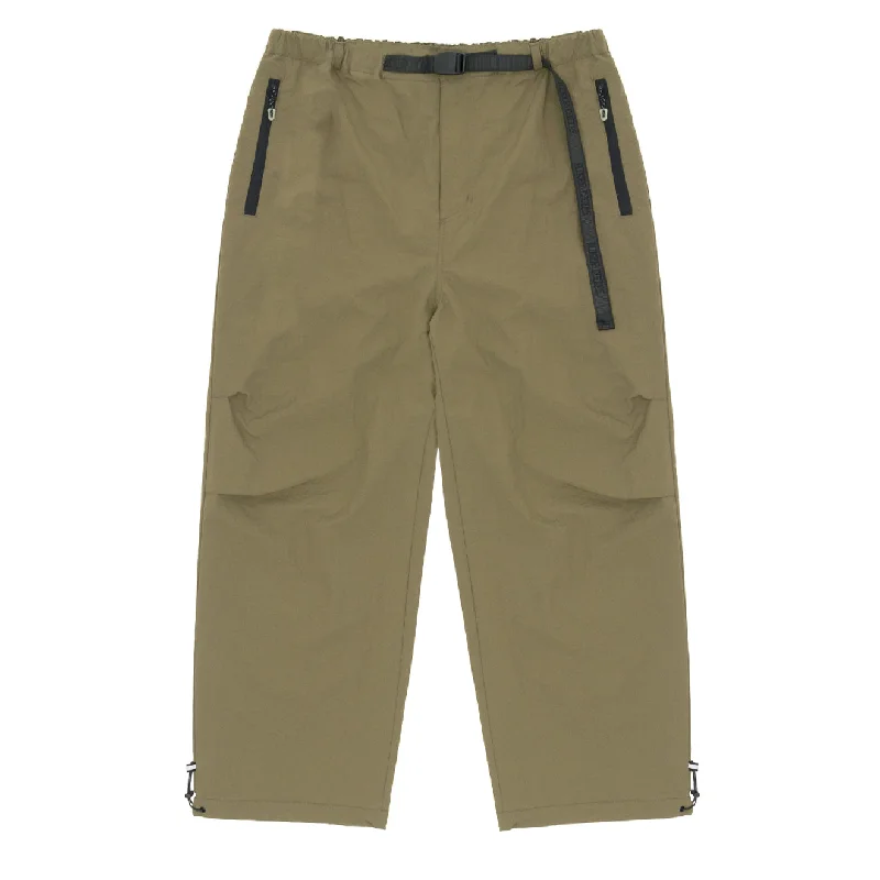 Relaxed Fit Sweatpants-Hikerdelic Parachute Pant - Khaki