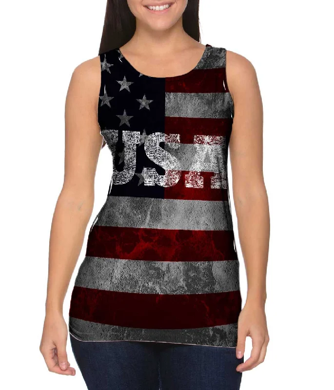 Relaxed Sleeveless Shirt-Dirty Usa