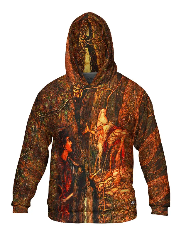 Artistic Design Hoodie-Arthur Rackham - "The Knight And The Wise" (1911)