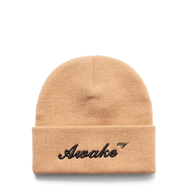 High-Demand Sports Hat-AWAKE SCRIPT LOGO BEANIE