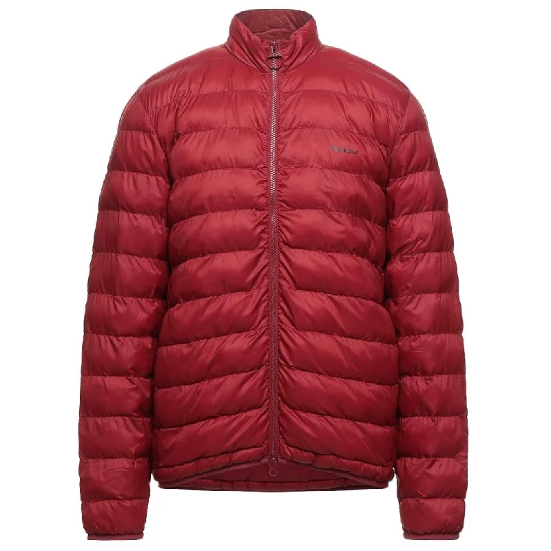 Quilted Winter Jacket-Barbour Penton Quilt Fibre Down Red Jacket