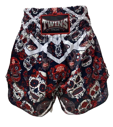 Casual Khaki Shorts-Twins Special Muay Thai Shorts Twins TBS-Caraveras Red