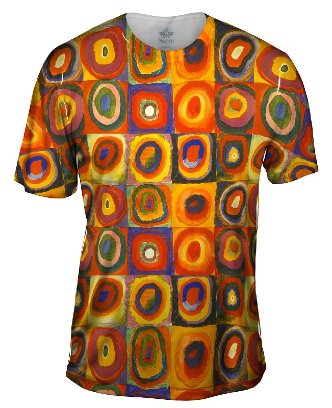 Inspirational Quote T-shirt-Vassili Kandinski - "Squares with Concentric Circles" (1913)