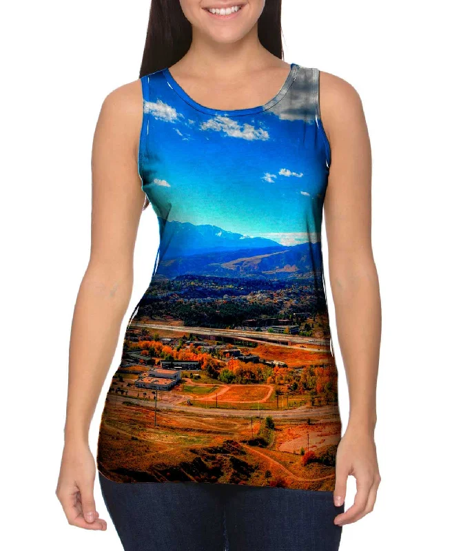 Trendy Solid Color Tank-Colorado Springs Valley