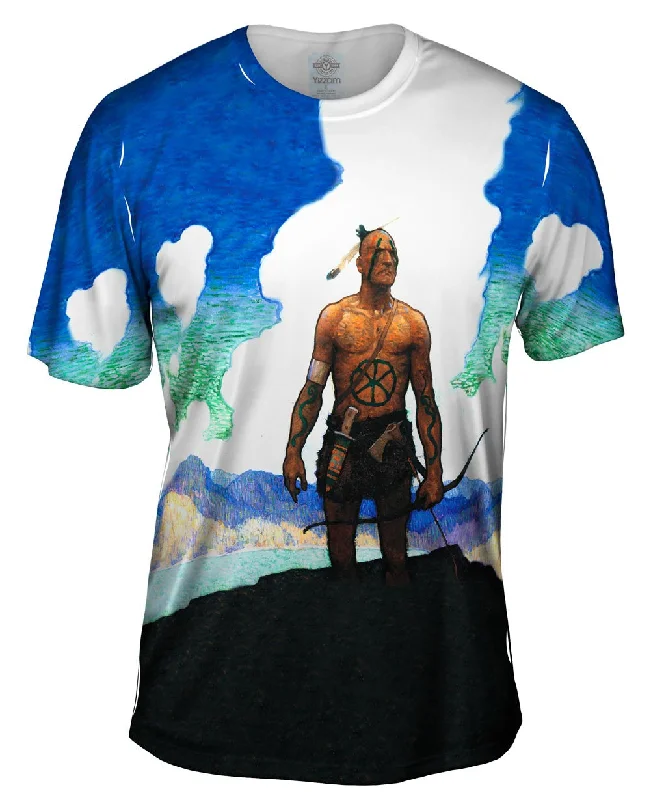 Inspirational Quote T-shirt-NC Wyeth - "Last of the Mohicans" (1919)