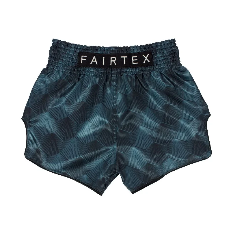 Soft Knit Shorts-Fairtex Shorts BS1902 Blue