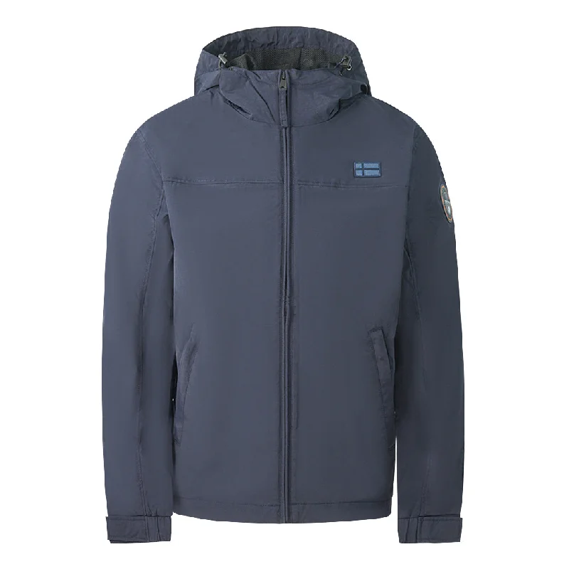 Relaxed Style Jacket-Napapijri Shelter H 3 Blue Jacket