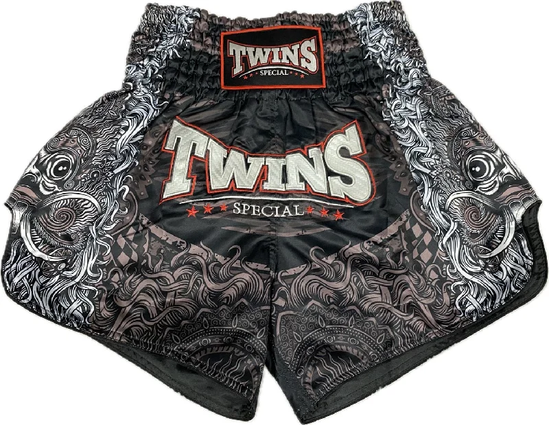 Relaxed Fit Lounge Shorts-Twins Special Muay Thai Shorts TBS-RANGDA