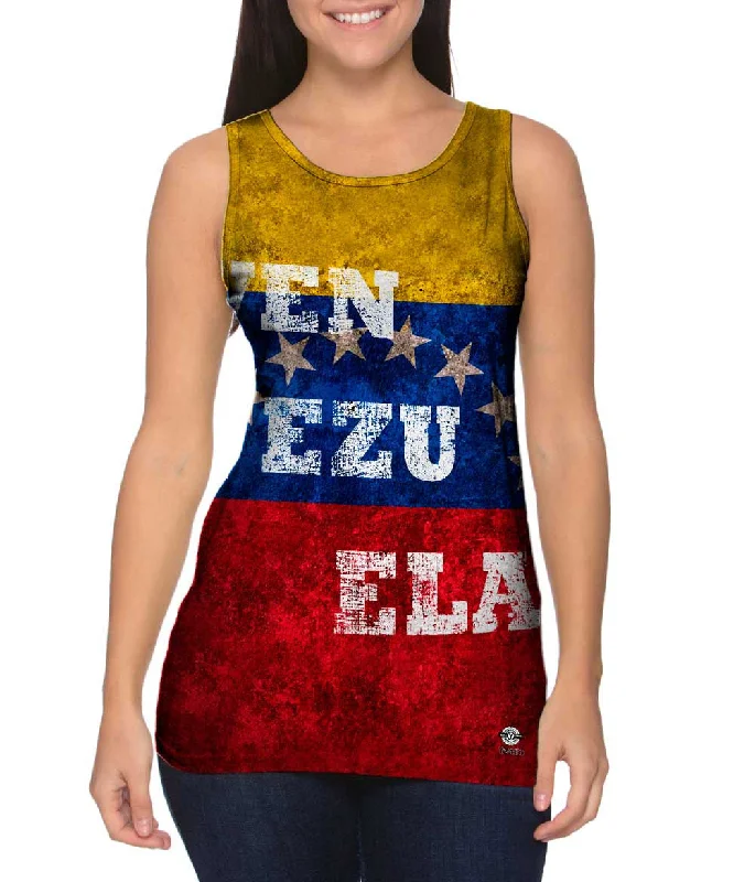 Cool Printed Tank-Dirty Venezuela