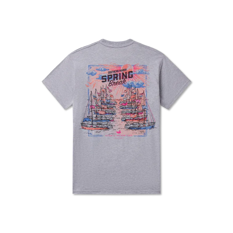 Abstract Graphic T-shirt-Set Sail Tee - Spring Break