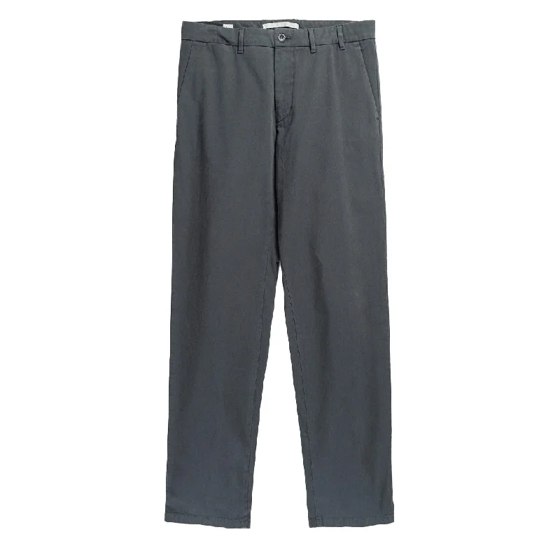 High-Tech Fitness Pants-Norse Projects Aros Long Light Stretch Trousers Slate Grey