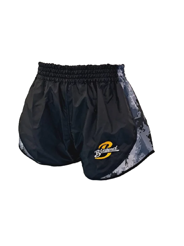 Summer Ready Shorts-Blegend Boxing Shorts Powerhouse Black Blue Camo