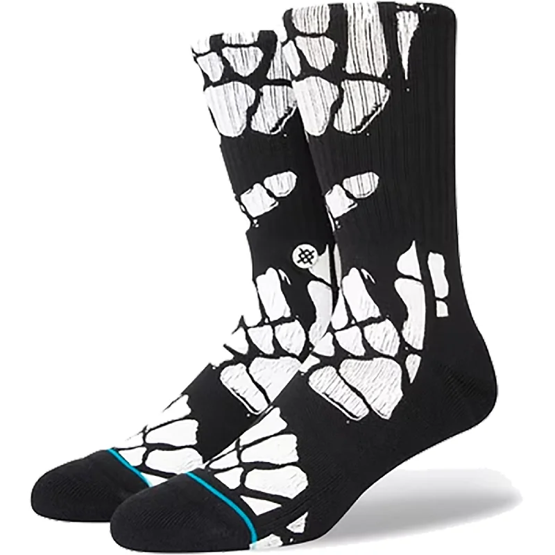 Relaxed Fit Socks-Stance Zombie Hang Crew Black