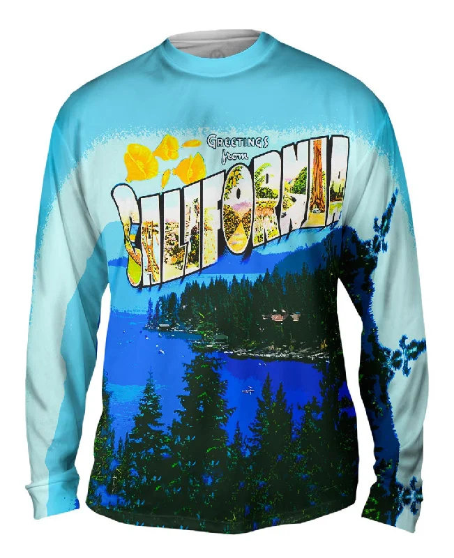 Stylish Zip-Up Long Sleeve-Greetings from California 044