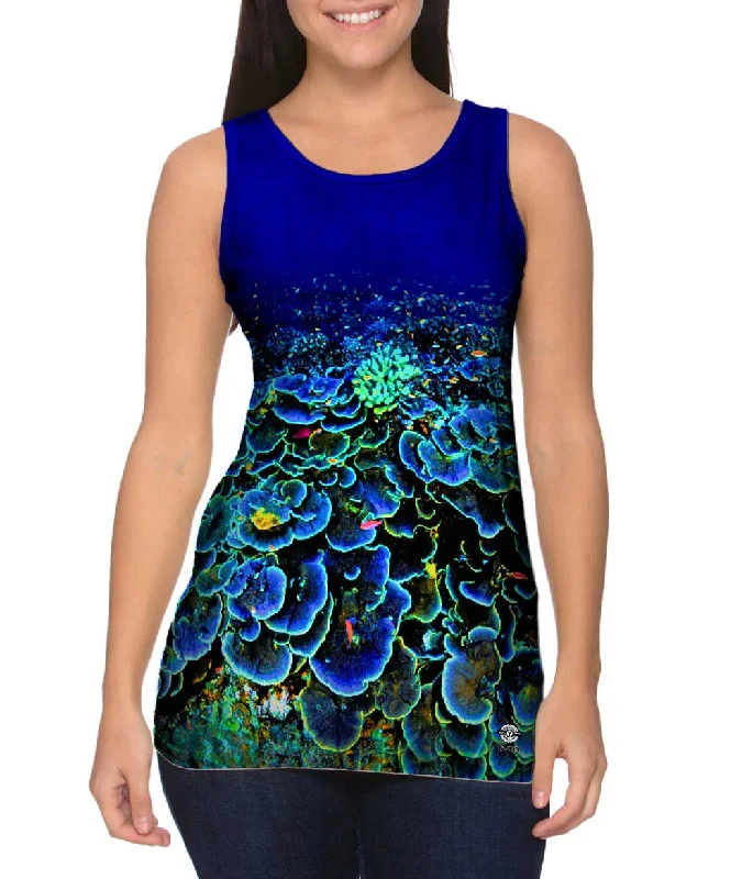 Vibrant Summer Tank-Coral Reef Color Eruption