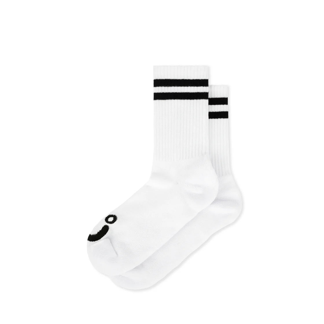 Cozy Fleece Socks-Polar Skate Co. - Rib Socks | Happy Sad - White