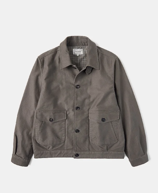 Stylish Peacoat Jacket-A-2 Moleskin Bomber Jacket