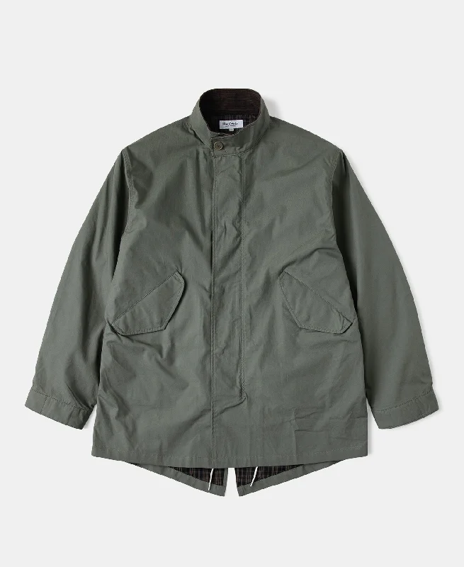 Military Style Jacket-Modified M-65 Water Repellent Cotton Poplin Parka